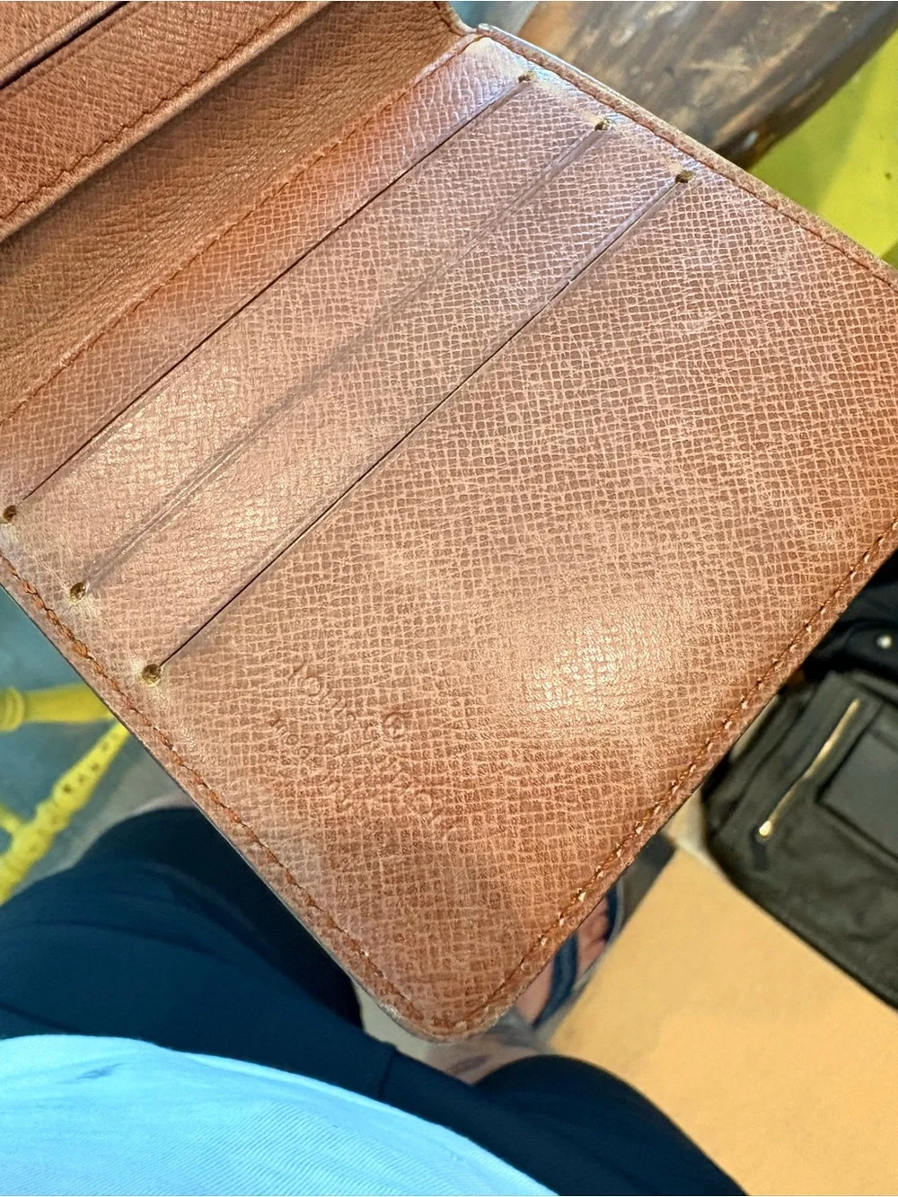 Louis Vuitton Monogram Canvas Cardholder in Brown and Gold with COA